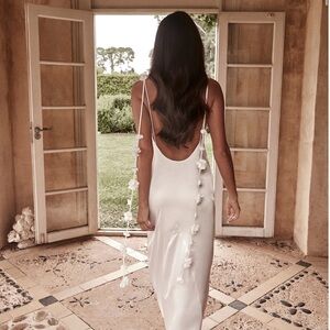 Meshki Elenora Rose Dress - White